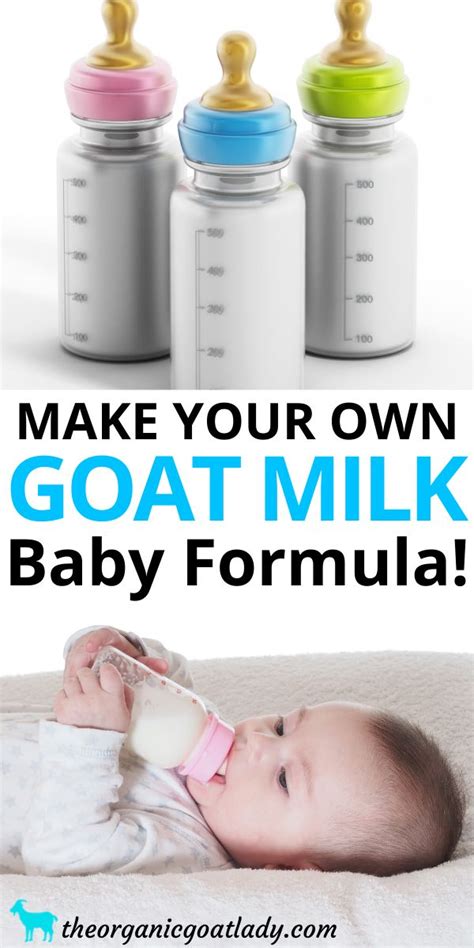 How To Make Goat Milk Baby Formula! - The Organic Goat Lady | Recipe | Goat milk baby formula ...