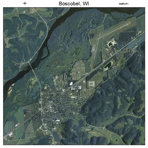 Aerial Photography Map of Boscobel, WI Wisconsin