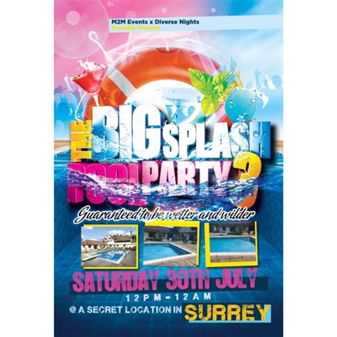 Stream BIG SPLASH POOL PARTY 3 - Sat 30th July @ Secret Surrey Estate ...