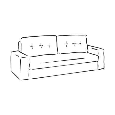 sofa vector sketch 8918254 Vector Art at Vecteezy