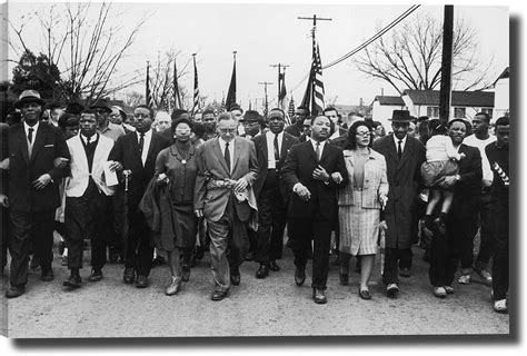 Amazon.com: 1965 Dr_Martin Luther King Jr MLK Civil Rights March On Selma Posters Office Canvas ...