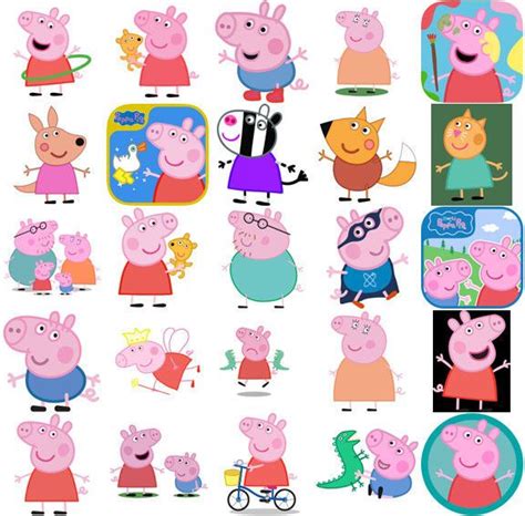 Printable Peppa Pig Characters Names - kidsworksheetfun