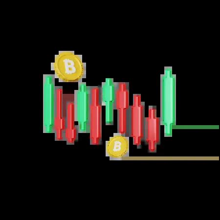 Bitcoin Candlestick Chart 3D Illustration download in PNG, OBJ or Blend ...