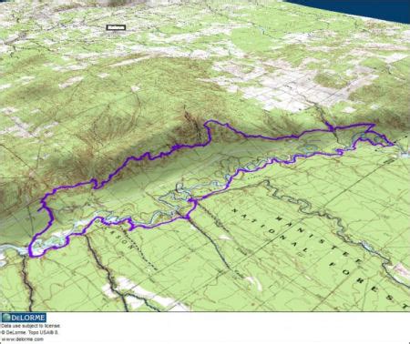 Little Manistee River Map