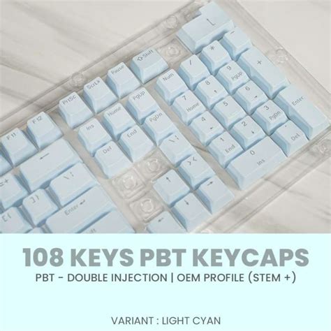 Jual KEYCAPS PBT DOUBLE SHOT BACKLIT MECHANICAL KEYBOARD 108 KEY ...