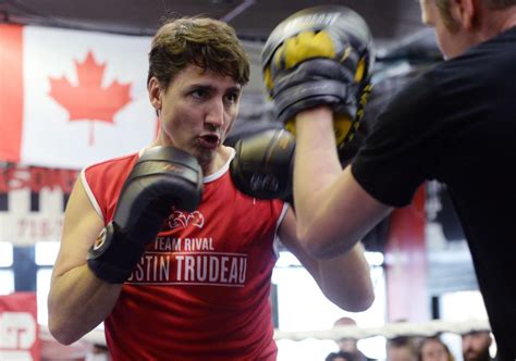 Justin Trudeau slips from political ring to boxing ring