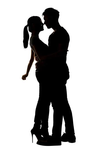 Couple hug silhouette Stock Photos, Royalty Free Couple hug silhouette Images | Depositphotos