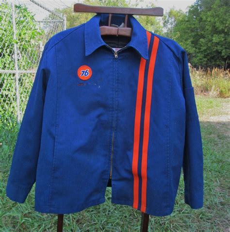 Vintage Union 76 Gas Station Attendant Uniform Jacket Large L