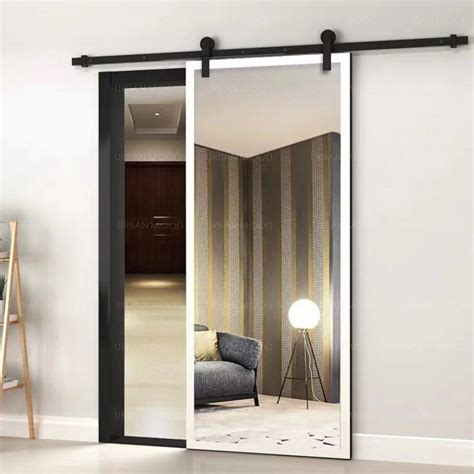 CHAD Rustic Sliding Mirror Door – Urban Mood Living | Sliding mirror door, Bedroom door design ...