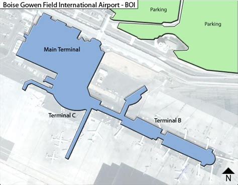 Boise BOI Airport Terminal Map