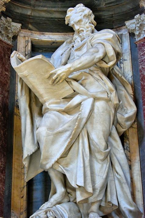 St. Matthew Sculpture inside Archbasilica of Saint John Lateran in Rome ...