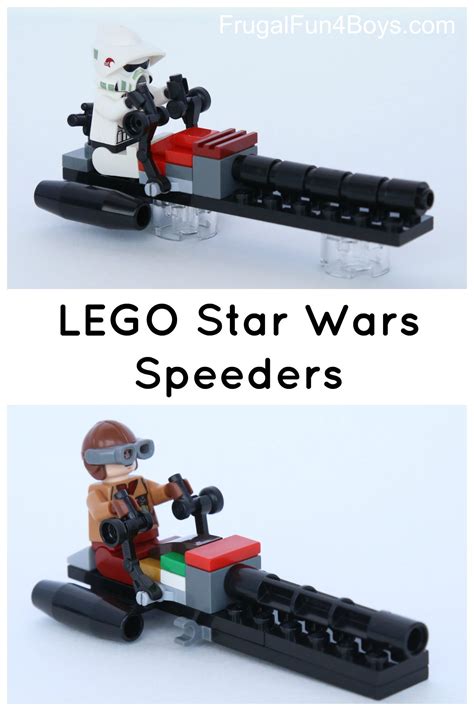 How to Build LEGO Star Wars Speeders - Frugal Fun For Boys and Girls | Lego star wars, Lego ...