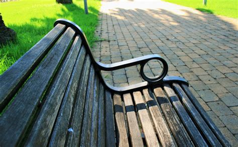 Wooden Park Bench Free Stock Photo - Public Domain Pictures