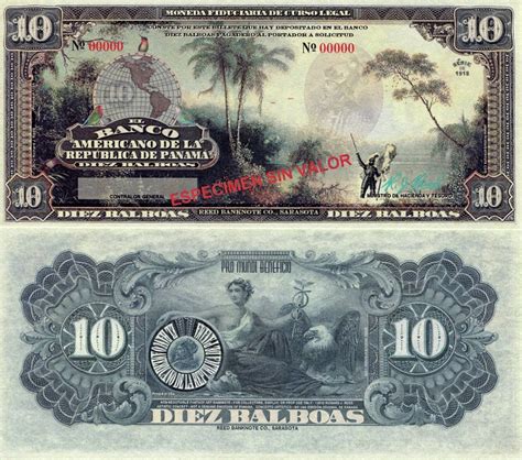 10 balboas (90) UNC Banknote