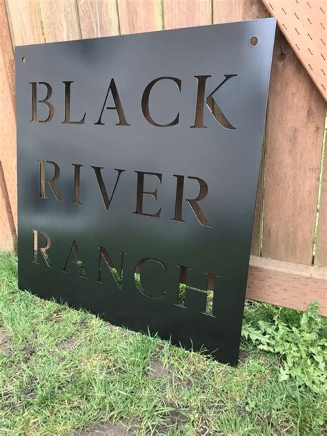 Custom Metal Ranch Entrance Sign Personalized - Etsy | Entrance sign ...