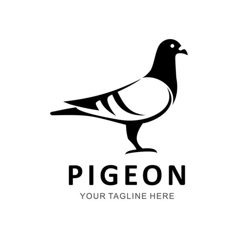 pigeon vector logo 7955110 Vector Art at Vecteezy