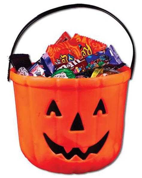 Kürbis Eimerchen als Trick or Treat Süßigkeiten Behälter | Horror-Shop.com | Treat bucket ...