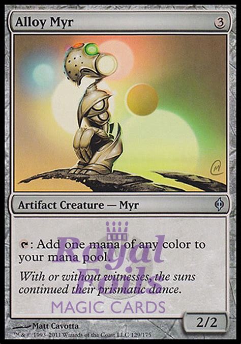 **2x FOIL Alloy Myr** NPH MTG New Phyrexia Uncommon MINT artifact ...