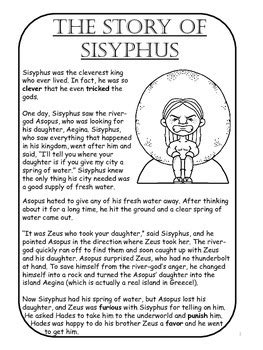 Greek Mythology for ESL: The Story of Sisyphus (CCSS Aligned) | TPT