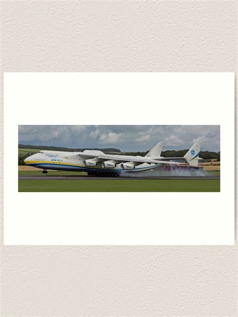 "Antonov An-225 Mriya Landing Panorama" Art Print by derekbeattie ...