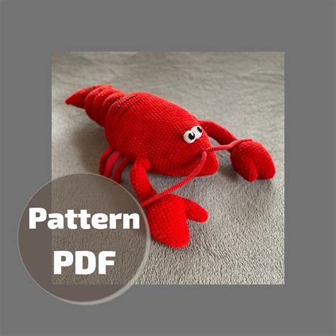 Crawfish PDF Crochet Pattern diy tutorial Crawfish Amigurumi | Etsy