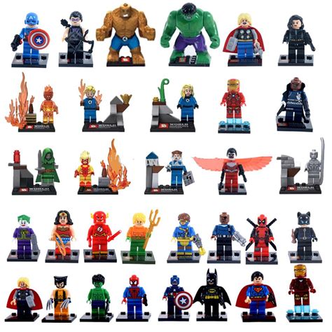 Marvel Superhero Character Mini Figures Building Blocks Minifigures 32 Pieces