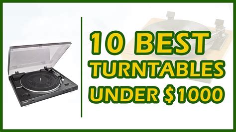 10 Best Turntables Under $1000 Reviews 2018 - YouTube