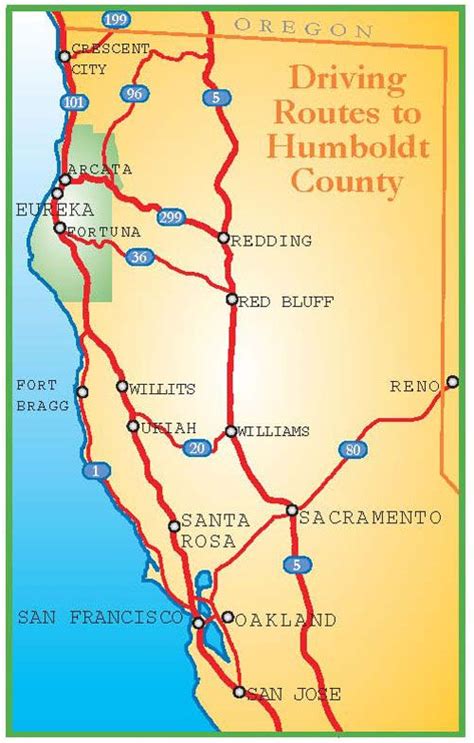 Map Of Humboldt County Ca - Cities And Towns Map