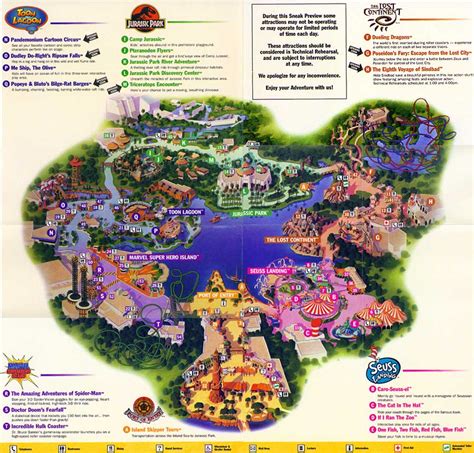 Universal Islands of Adventure Map and Brochure (1999 - 2023) | ThemeParkBrochures.net