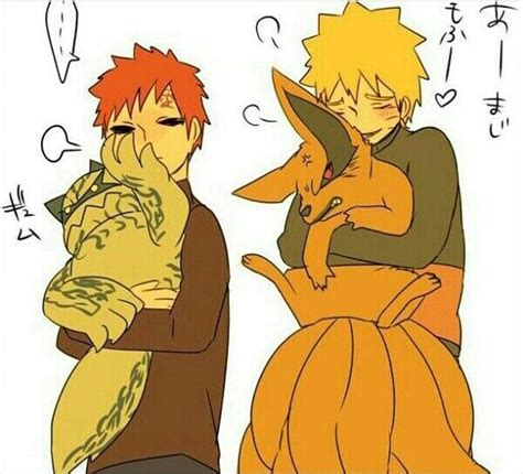 Gaara, Shukaku, Ichibi, Naruto, Kurama, Kyuubi, One Tail, Nine Tails, Jinchuuriki, Bijuu, cute ...