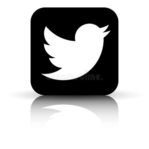 Twitter logo icon editorial photography. Illustration of badge - 164586047