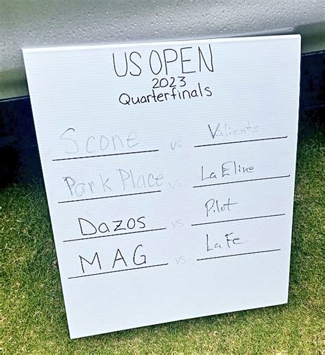 US Open 2023 Quarterfinal Draw - La Elina Polo