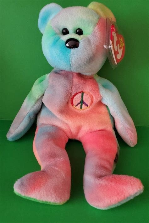 Rare Peace Bear Beanie Baby, 1996, Original Owner. - Etsy