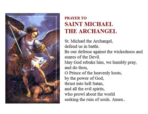 prayer-to-st-michael-the-archangel - FREE CRAIC