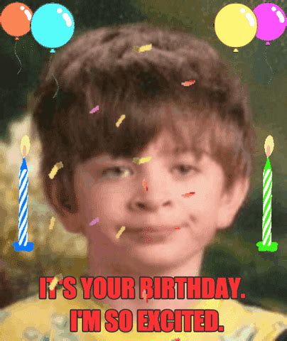 Funny Happy Birthday Chocolate & Baby GIF | GIFDB.com