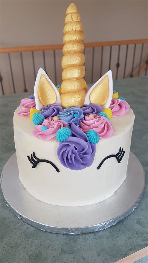 Unicorn Cake Cartoon