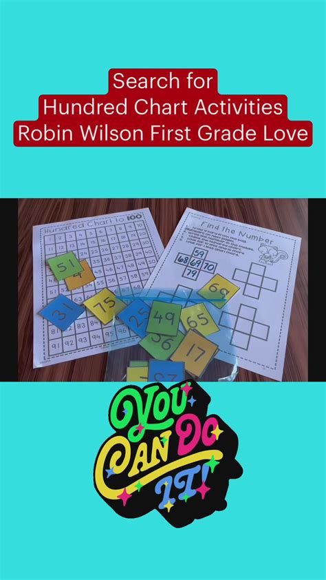 Hundred Chart Activities First Grade Robin Wilson First Grade Love | Math lessons, Math ...