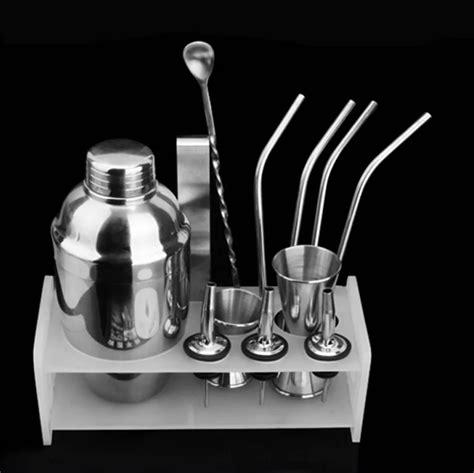 8pcs/set Tools Cocktail Mixer Drink Shaker Mixing Kit-in Utensil Sets ...