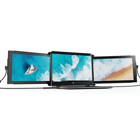 Mobile Pixels Trio Max Portable LCD Monitor, 14'' Full HD IPS (Dual Pack Monitors) Black 101 ...