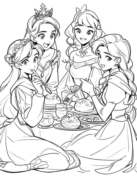 Disney Princess Thanksgiving Coloring Pages