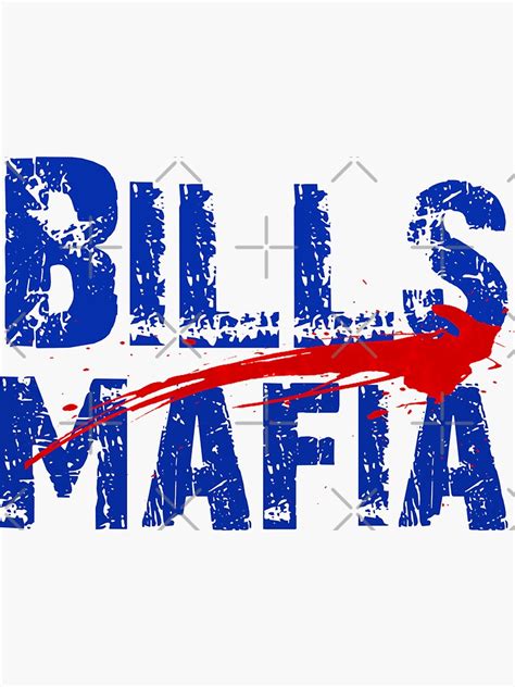 "Bills MAFia" Sticker for Sale by JTK667 | Redbubble