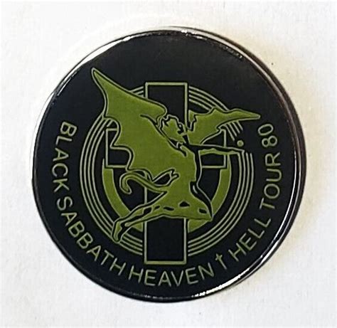 Black Sabbath Black Sabbath Heaven and Hell Tour 1980 Enamel Pin Hat ...