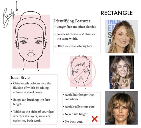 Oblong Face Shape Short Hairstyles Women