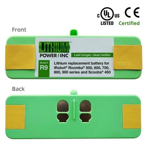 UL&CE Certified - Lithium Roomba Replacement Battery For iRobot Roomba 500, 600, 700, 800, 980 ...