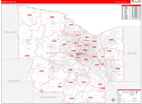 Zip Code Map Of Monroe County Ny | Printable Templates Free