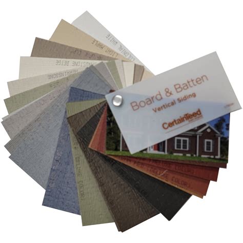 CertainTeed Board and Batten Vinyl Siding Color Sample Swatch