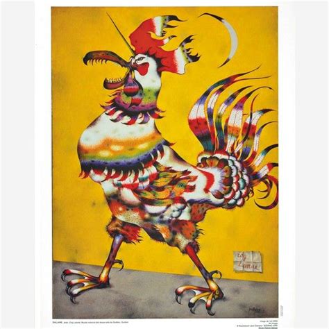 215 Dallaire, Jean, Coq Licorne | Rooster artwork, Canadian art, Animal symbolism