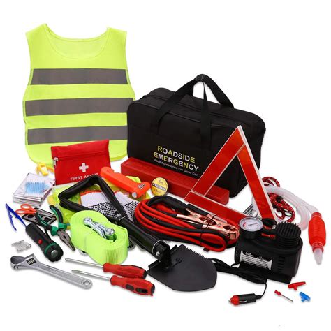 Car Emergency Kit, Multifunctional Roadside Assistance Auto Safty Kit ,First Aid Kit, Jumper ...
