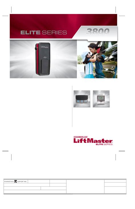 LiftMaster Garage Door Opener 3800 User's Manual - Free PDF Download (2 ...