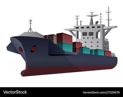 Cargo ship Royalty Free Vector Image - VectorStock